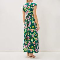 Green Effie Floral Maxi Dress