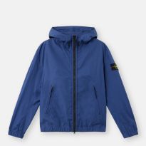 Blue Cotton Supima&reg; Canvas Hooded Jacket