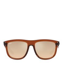 Transparent Light Brown Boyfriend Reverse Sunglasses 56mm