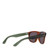Transparent Light Brown Boyfriend Reverse Sunglasses 56mm