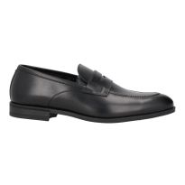 Harrys Of London Clive F Black Polished Leather Loafers for Men