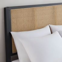 Bali Rattan Bed Frame - Black - King