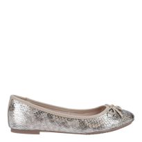 Women's Silver Hallo Ballet Pumps