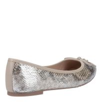 Women's Silver Hallo Ballet Pumps