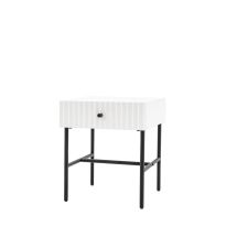 Elbury 1 Drawer Bedside White 400x400x500mm