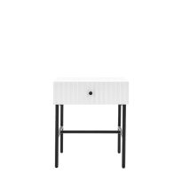 Elbury 1 Drawer Bedside White 400x400x500mm