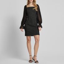 Black Sequin Mini Dress