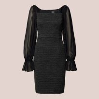 Black Sequin Mini Dress