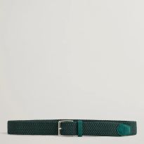 Green Elastic Braided Belt