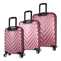 Rose Gold Suitcase Set (3 Pieces)