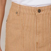 Tan Stripe Print Rosalie Skirt