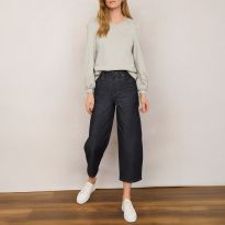 Grey Marl Stephanie Crew Top