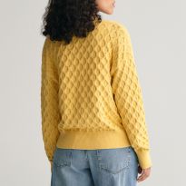 Sunflower Yellow Textured Knit Cardigan