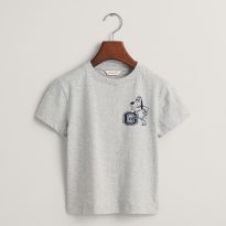 Light Grey Marl G Dog Print T-Shirt