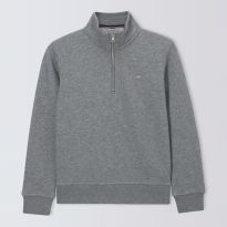 Slate Marl Shield Half Zip Sweatshirt