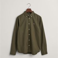 Dark Khaki Shield Oxford Shirt