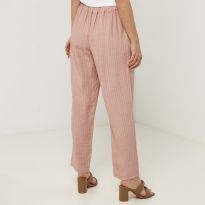 Rose Stripe Linen Trousers