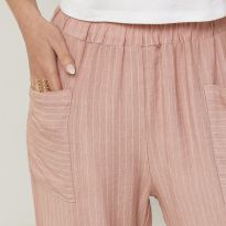 Rose Stripe Linen Trousers