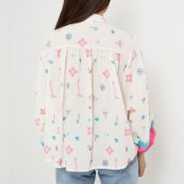 Rose Oversized Linen Shirt