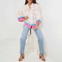 Rose Oversized Linen Shirt