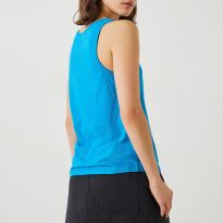 Ocean Blue Slub Tank Top