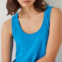 Ocean Blue Slub Tank Top