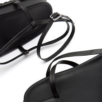 Black Thea Minimal Footbed Sandal