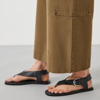 Khaki Annie Ankle Grazer Trousers