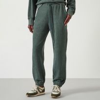 Moss Green Alyna Textured Joggers