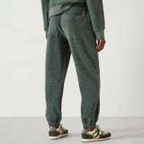 Moss Green Alyna Textured Joggers
