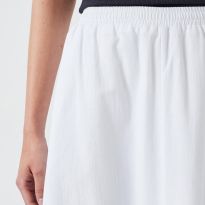 White Ishani Maxi Textured Skirt