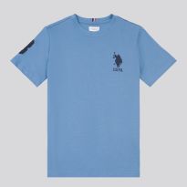 Boys Blue Player 3 Cotton T-Shirt