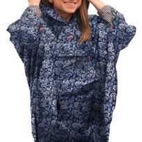 Navy Blue Adults Rain Poncho
