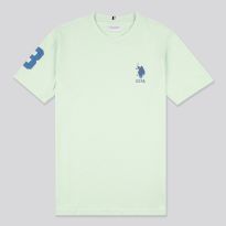 Light Green Player 3 Patchwork Cotton T-Shirt