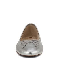Women's Silver Felicia Luxe Ballet Pumps