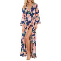 Black Peony Lotus Kimono