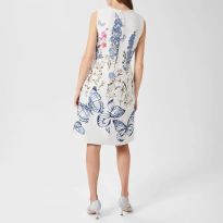 White Jennifer Shift Cotton Blend Dress