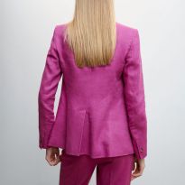 Purple Linen Blazer