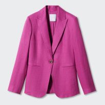 Purple Linen Blazer