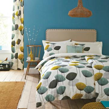 Sanderson 200TC Dandelion Clocks King Duvet Cover Set, Chaffinch