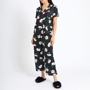 Black & White Print Long Pyjamas