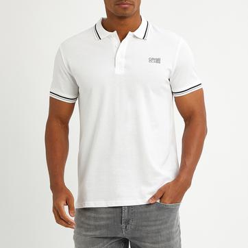 White Small Crest Polo Top