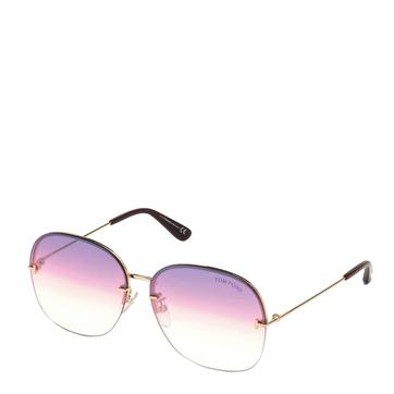 Women's Shiny Rose Gold Tom Ford Sunglasses 62mm