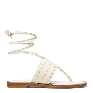 Cream Jagger Strappy Flat Sandals