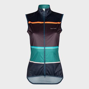 Black Bold Stripe Cycle Gilet