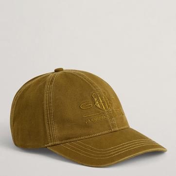 Khaki Tonal Shield Logo Cotton Cap