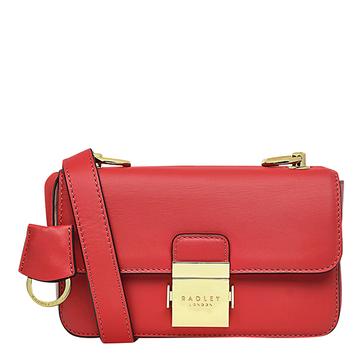 Bright Red Hanley Close Mini Flapover Crossbody