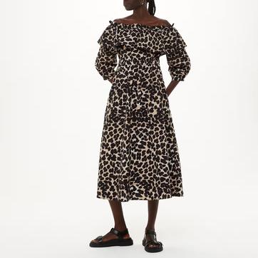 Leopard Spot Bardot Dress
