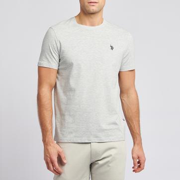 Grey Crew Neck Cotton T-Shirt