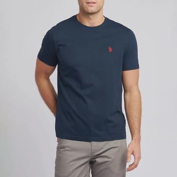 Dark Sapphire Navy / Haute Red DHM Short Sleeve Tee